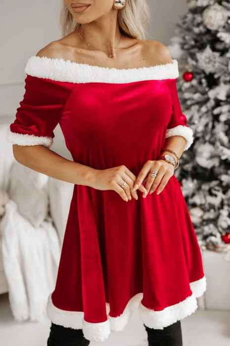 Rochie Holiday Glow - Rosu [4]
