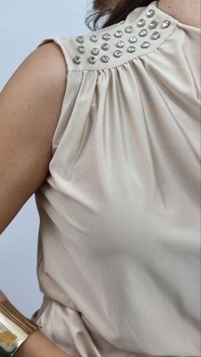 Rochie Lungă Elegantă Ophelia - Crem [3]