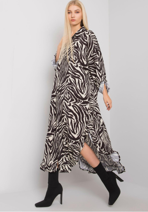 Rochie lunga imprimeu zebra - Safari Whisper Dress [1]