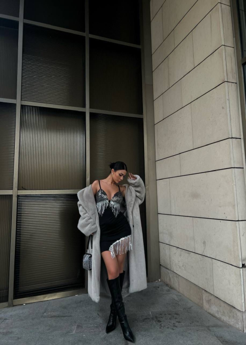 Rochie Silver Motion - Negru [4]