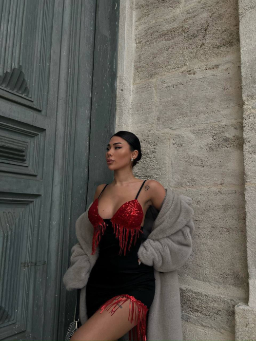 Rochie Silver Motion - Red [3]