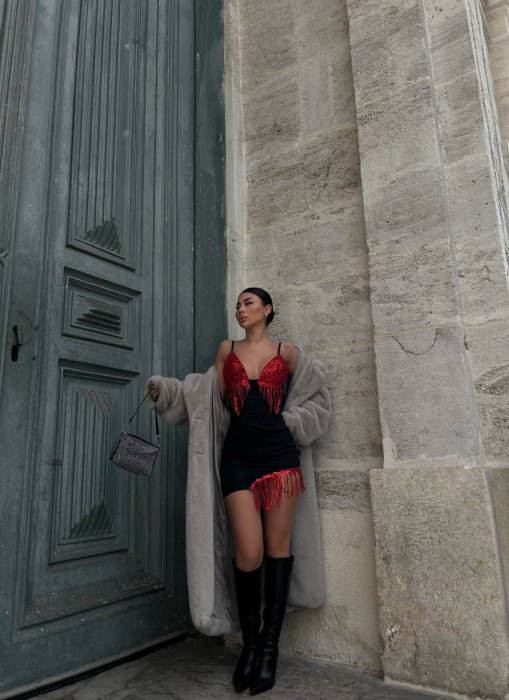 Rochie Silver Motion - Red [4]