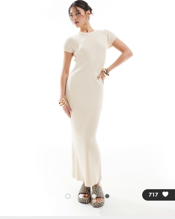 Rochie Soft Glam - Crem [2]