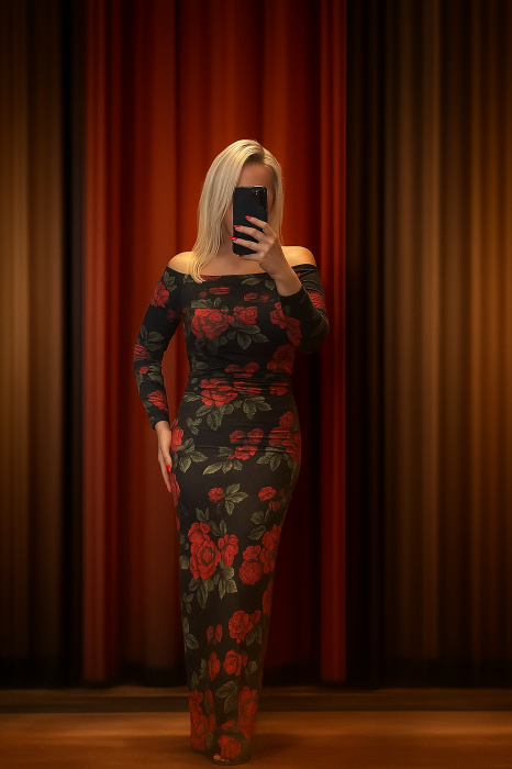 Rochie - Velvet Rose Noir [3]