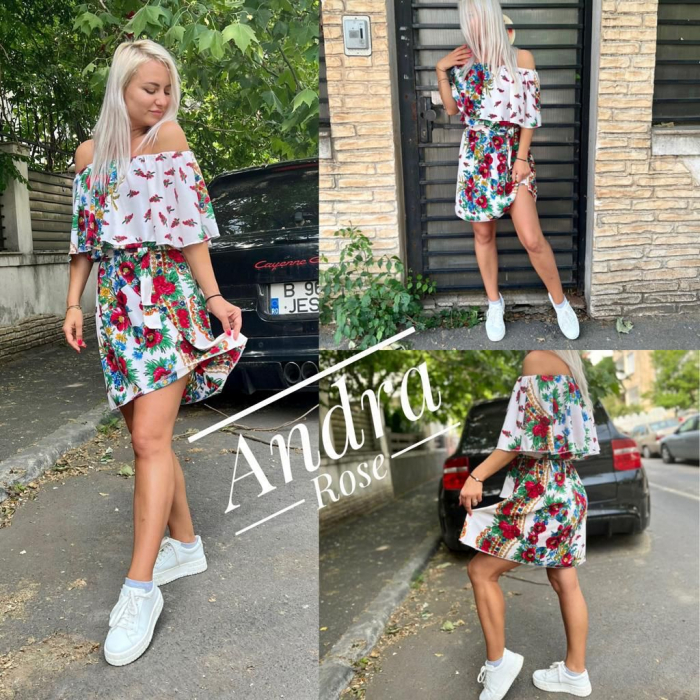 Rochie volanase WHITE [2]