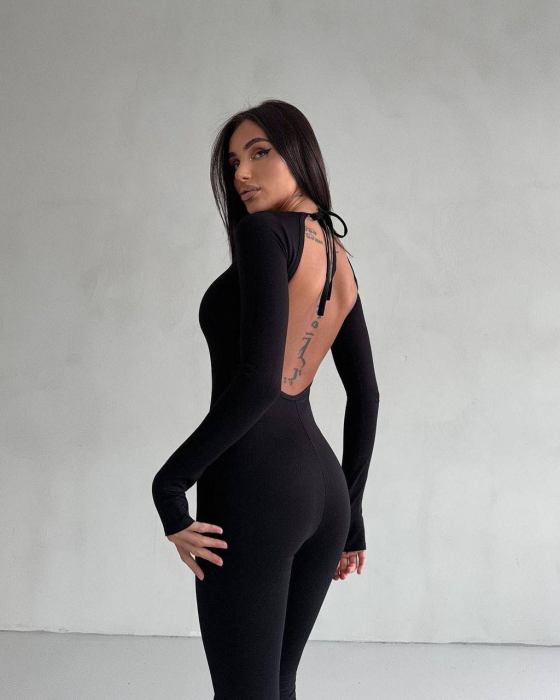 Salopeta  Black Sculp - Negru [4]