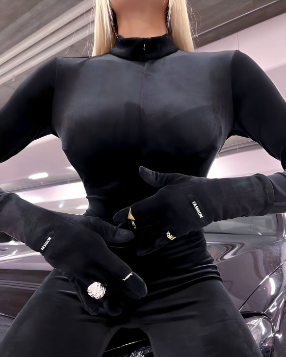 Salopeta + manusi din catifea - Velvet Touch [4]