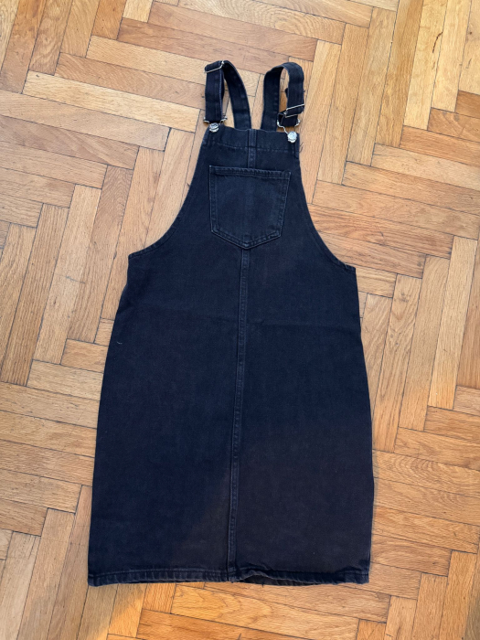 Sarafan din Denim - Negru [4]
