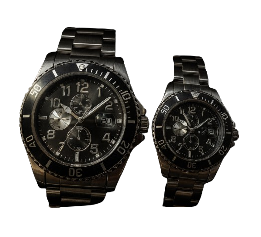 Set Ceasuri Premium pentru Cuplu – Steel Black Edition [2]