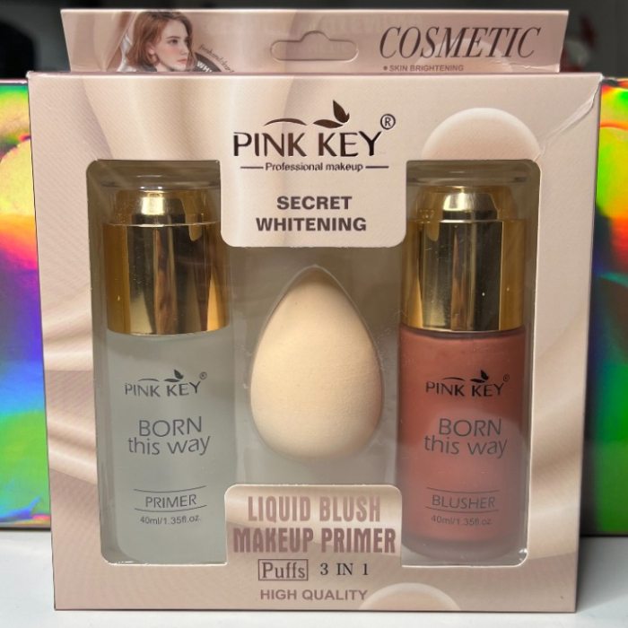 Set Blush + Primer + Buretel Machiaj [4]