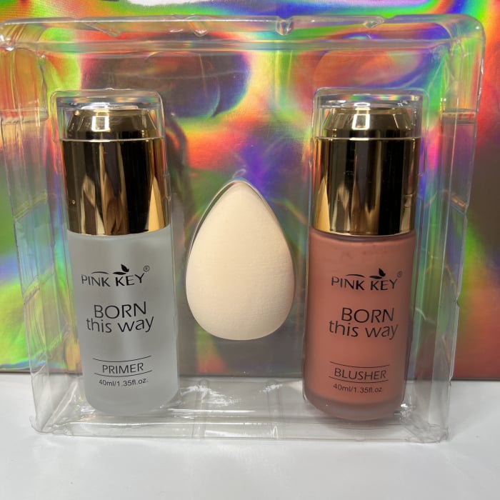 Set Blush + Primer + Buretel Machiaj [3]