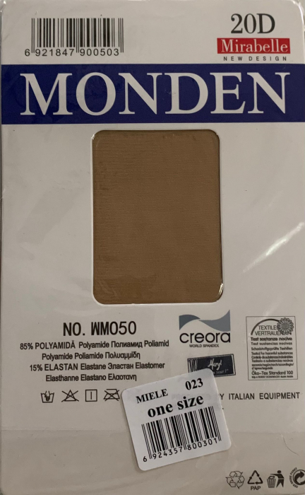Sosete trei sferturi Monden - Crem [5]
