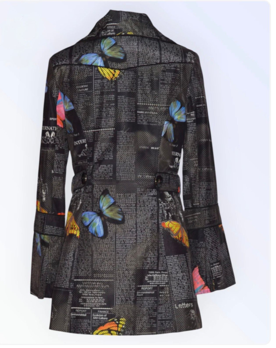 Trench Butterfly Headlines - Negru [2]