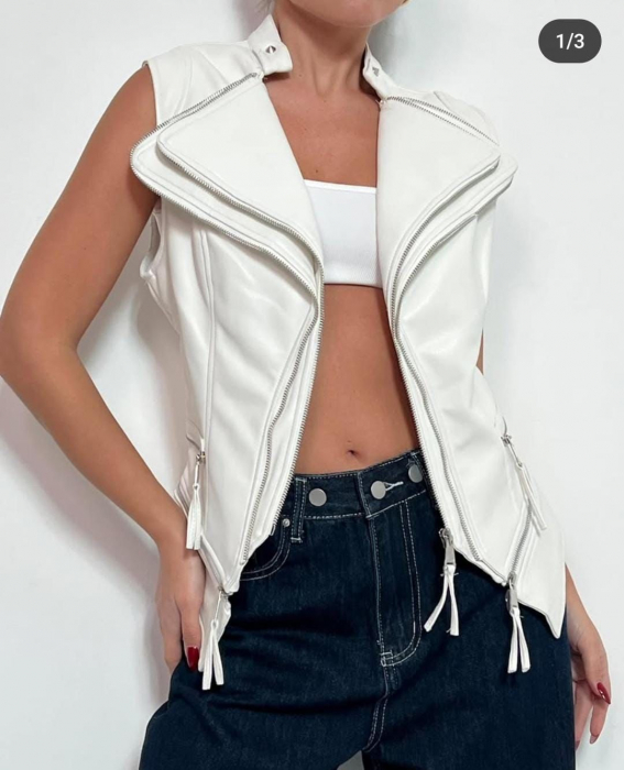 Vesta piele  - Biker Diva [2]