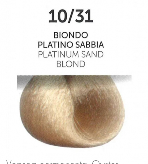 Vopsea permanenta - ITALIA Coloring Cream 100 ml - PLATINUM SAND BLOND  10/31 [2]