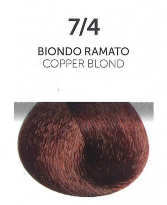Vopsea permanenta - ITALIA Professional Hair Coloring Cream 100 ml - COOPER BLOND 7/4 [2]