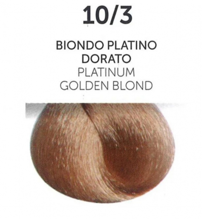 Vopsea permanenta - ITALIA Professional Hair Coloring Cream 100 ml - PLATINUM GOLDEN BLOND 10/3 [2]