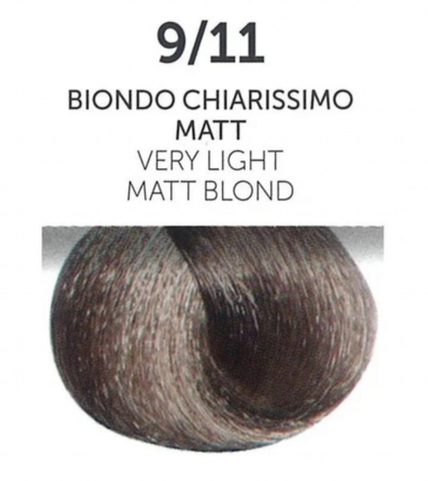 Vopsea permanenta - ITALIA Professional Hair Coloring Cream 100 ml - VERY LIGHT MAT BLOND 9/11 [2]