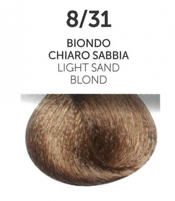 Vopsea permanenta - ITALIA Professional Hair Coloring Cream - LIGHT SAND BLOND 8/31 [2]