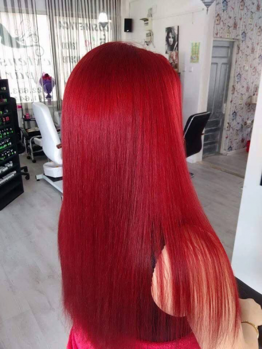 Vopsea permanenta -ITALIA Professional Hair Coloring Cream - RED [4]
