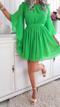 Noutati - Rochie Kristen - Verde