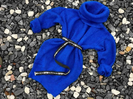Rochii si Fuste - Rochie-pulover MELISSA- ALBASTRU ROYAL