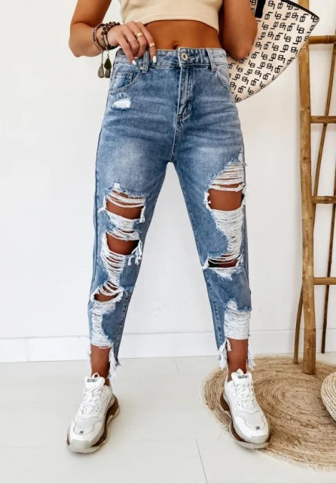 Pantaloni Colanti si Blugi - Blugi albastri EGO