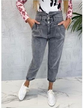 Pantaloni Colanti si Blugi - Blugi BF Gri
