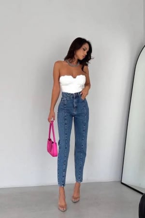 Pantaloni Colanti si Blugi - Blugi Horizon - Albastru