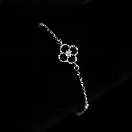 Noutati - Bratara Clover Luxe - Argintiu