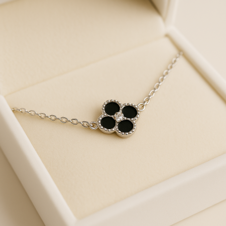 Bratara Clover Luxe - Argintiu [1]