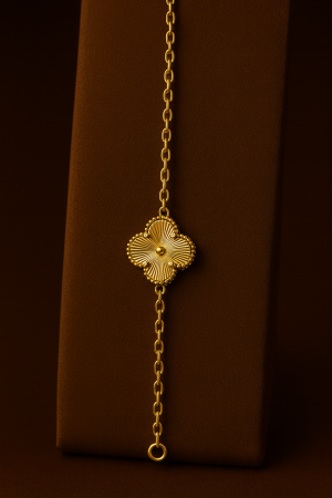 Noutati - Bratara Golden Royale Clover - Auriu