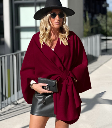 Geci si jachete - Cardigan Dama Bordo