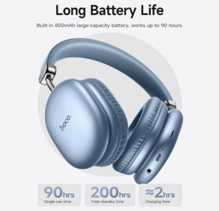 Casti Wireless Hoco (W35 Max), Over Ear, BT 5.3, Stand-By 200h, 800mAh [3]