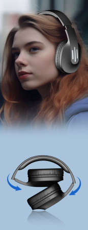 Căști Wireless Stereo Pliabile – Bluetooth, Autonomie Extinsă [4]