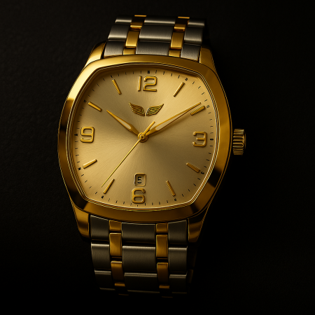 Accesorii si Bijuterii - Ceas Barbatesc Premium - Gold & Silver Edition