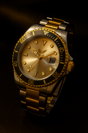Accesorii si Bijuterii - Ceas Barbatesc Premium  -  Silver & Gold Edition