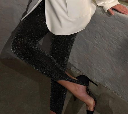 Colanti cu calcai accesorizati - Leggings Dark Night Sparkle [3]