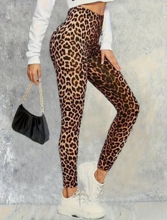 Pantaloni Colanti si Blugi - Colanti imprimeu - Leopard