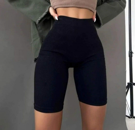 Pantaloni Colanti si Blugi - Colanti Tetra scurti - Negru