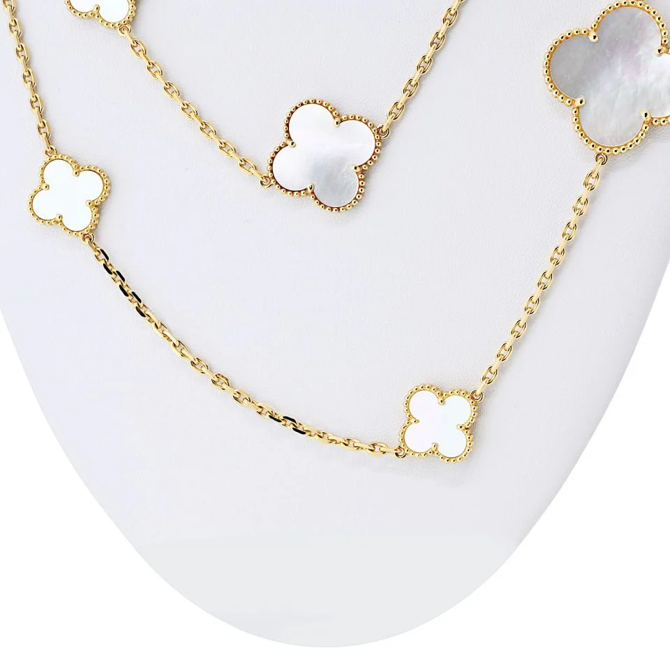 Colier Golden Clover Pearl Line [1]