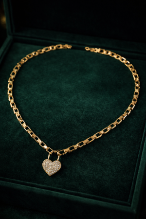 Accesorii si Bijuterii - Colier- Golden Heart