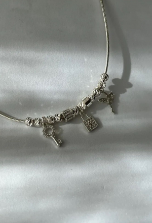 Accesorii si Bijuterii - Colier placat cu argint - Inoxidabil