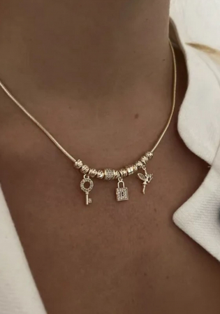 Accesorii si Bijuterii - Colier placat cu aur - Inoxidabil