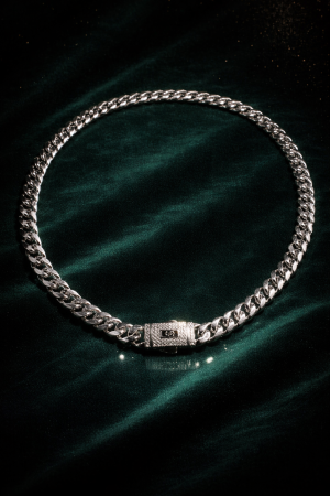 Noutati - Colier - Silver Prestige Cuban