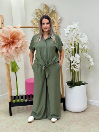 ÎMBRĂCĂMINTE - Compleu 2 Piese Casual Chic Siena - Kaki