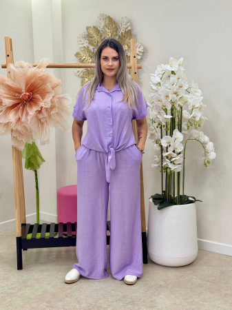 ÎMBRĂCĂMINTE - Compleu 2 Piese Casual Chic Siena - Lila
