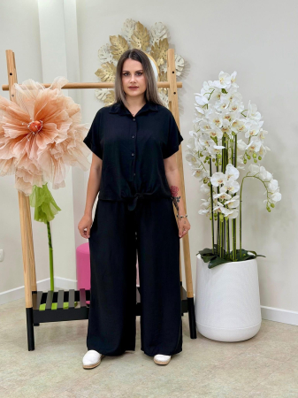 ÎMBRĂCĂMINTE - Compleu 2 Piese Casual Chic Siena - Negru