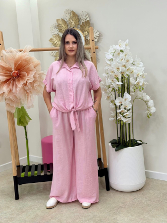 ÎMBRĂCĂMINTE - Compleu 2 Piese Casual Chic Siena - Roz