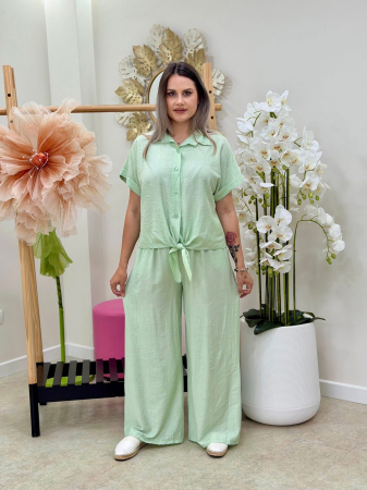 ÎMBRĂCĂMINTE - Compleu 2 Piese Casual Chic Siena - Verde Menta